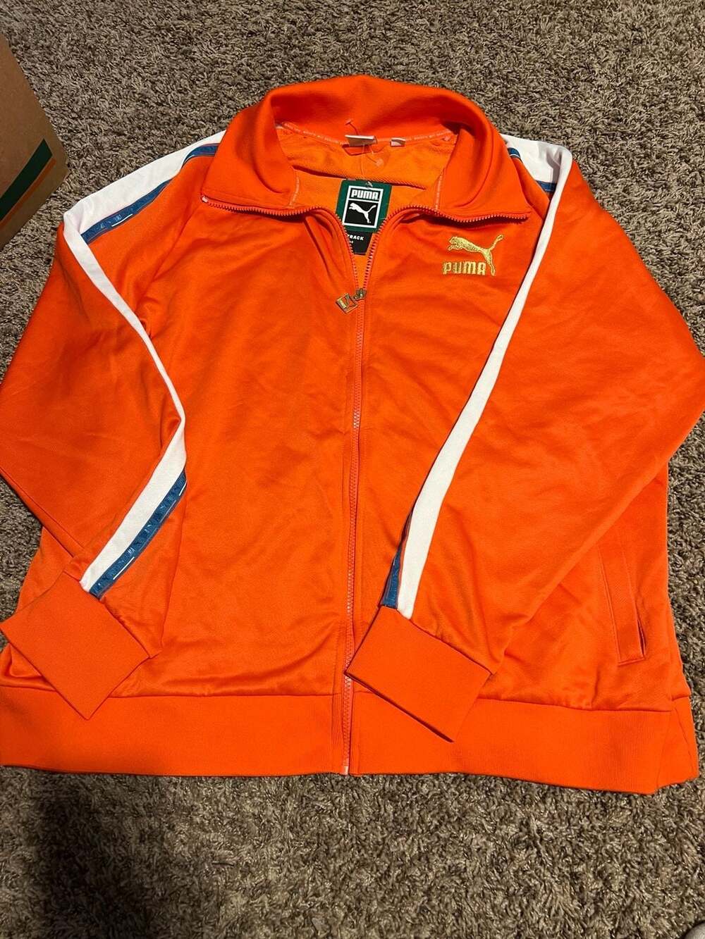 PUMA T7 Track Jacket 1968 Orange Blue White Special Edition 3XL